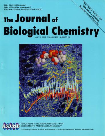 Vischwasrao et al_JBC (2005) Issue Cover